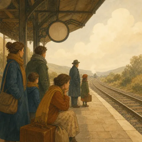 A friendly illustration showing to be delayed