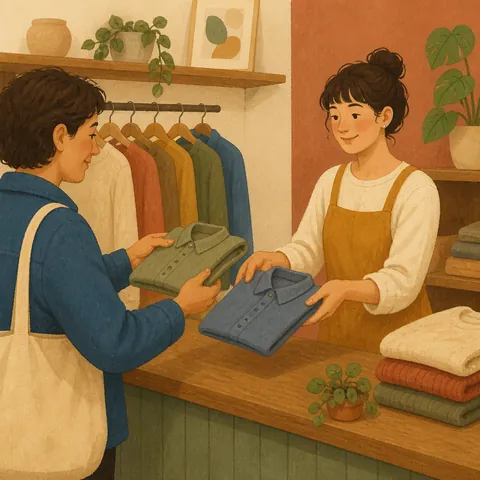 A friendly illustration showing to change