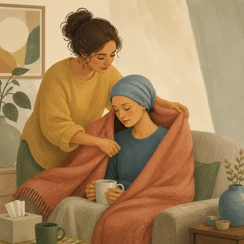 A friendly illustration showing to look after