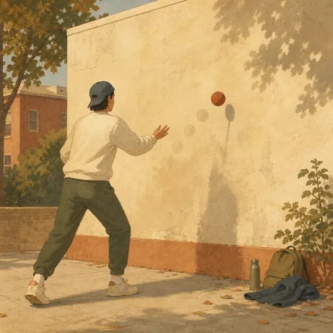 A friendly illustration showing to practice