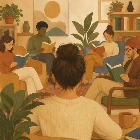 A friendly illustration showing other people