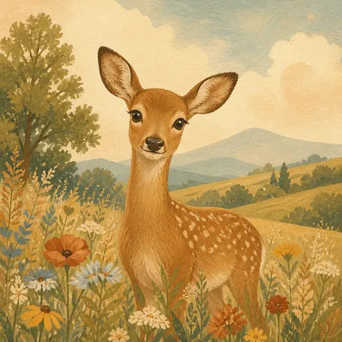 A friendly illustration showing animal
