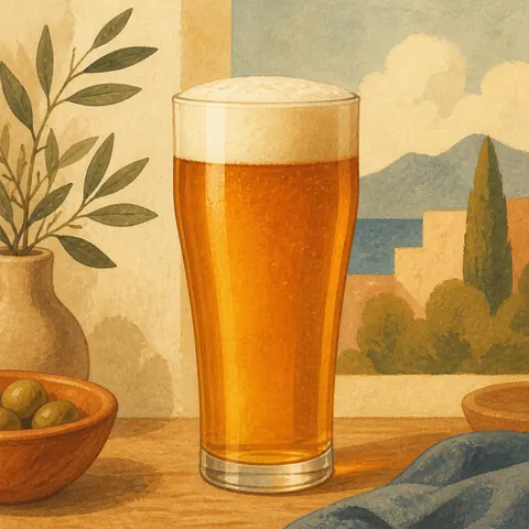 A friendly illustration showing beer