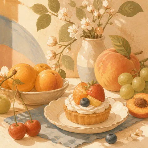 A friendly illustration showing sweet